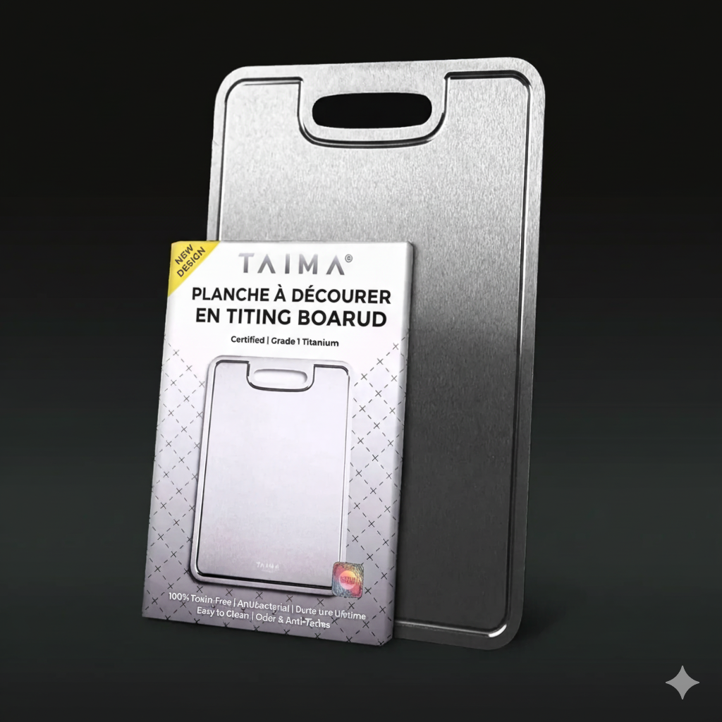 TAIMA® Certified Pure Titanium Cutting Board