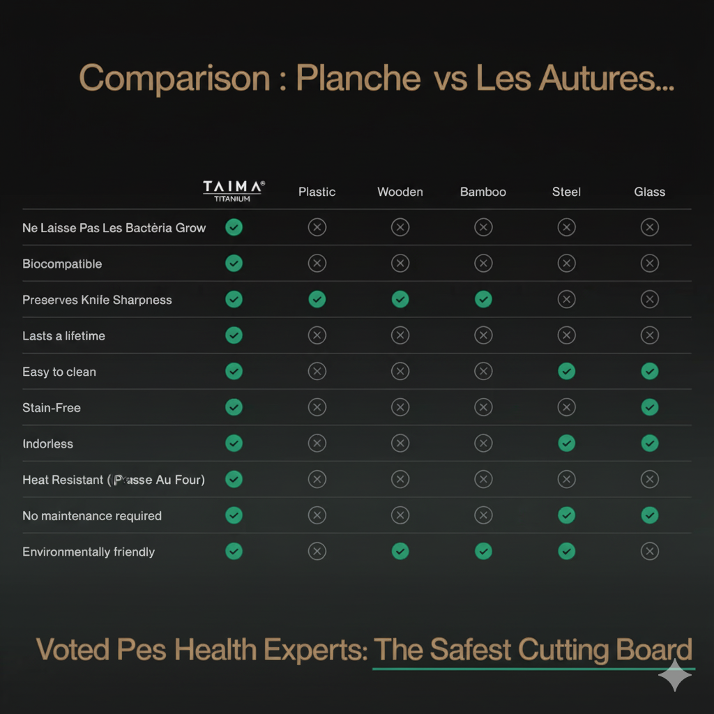 TAIMA® Certified Pure Titanium Cutting Board