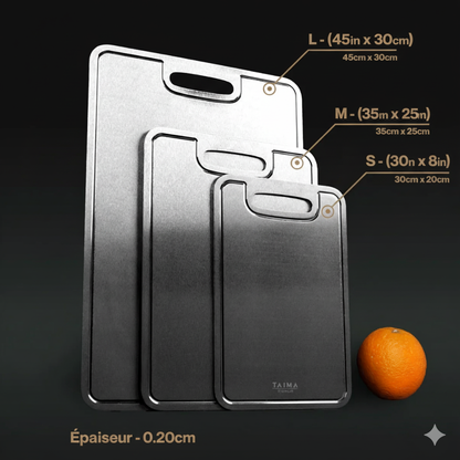 TAIMA® Certified Pure Titanium Cutting Board