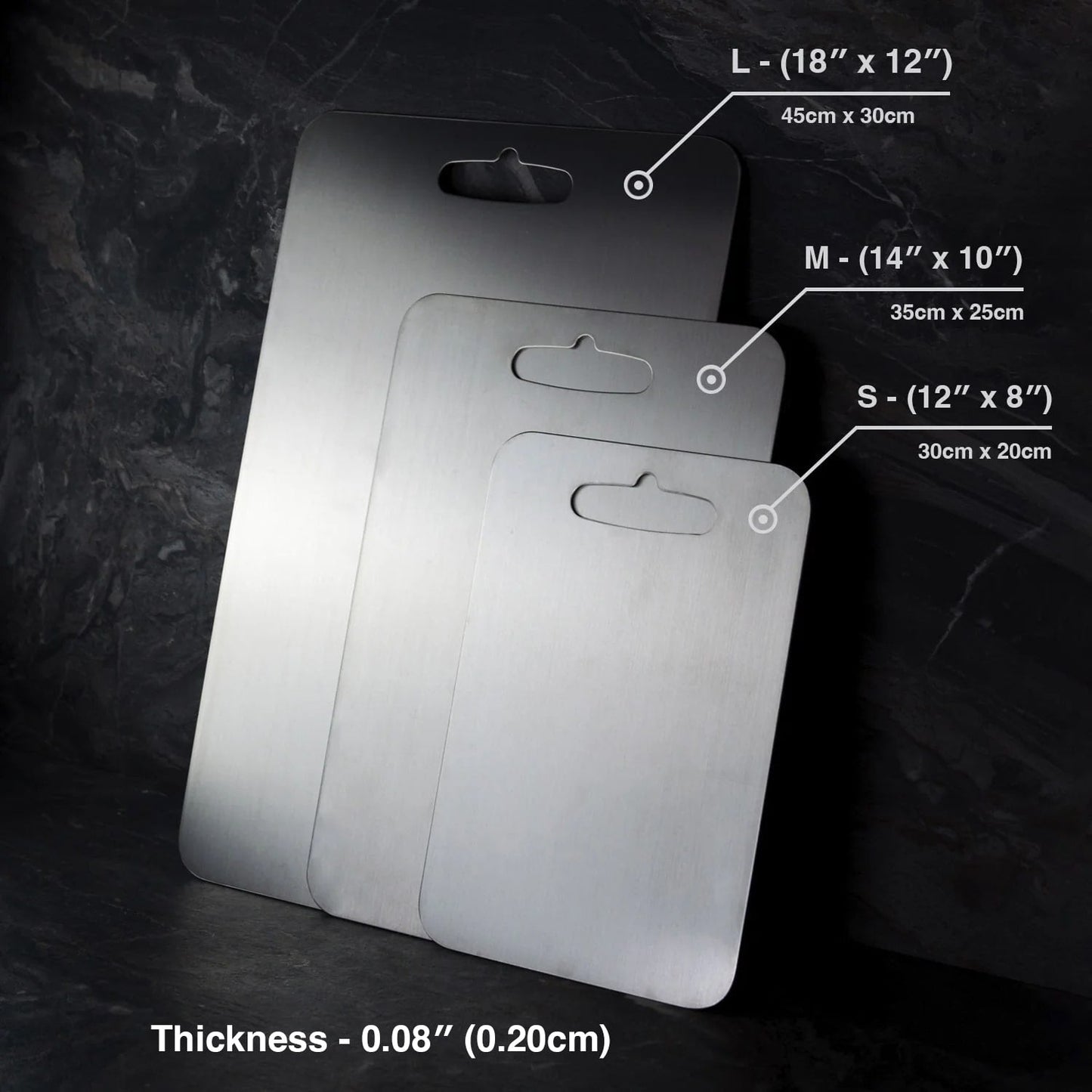 Original Taima™ 100% Pure Titanium Cutting Board + Mat + 5 Exclusive Guides